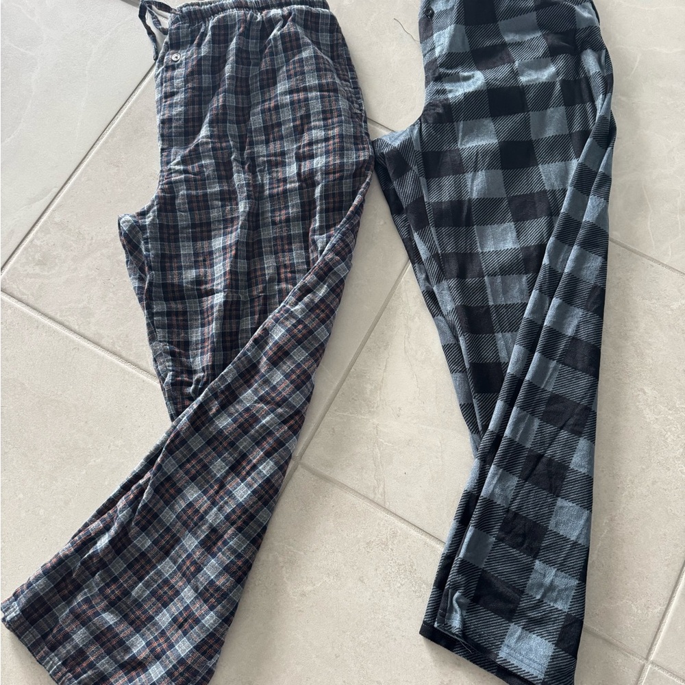 Stafford Plaid Sleepwear in Blue and Gray